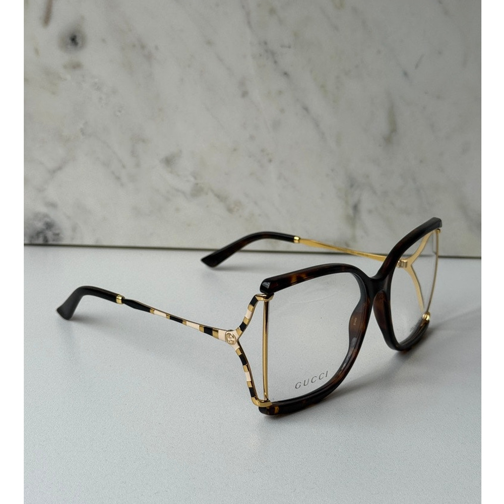 NEW Gucci GG0592O Oversized Square Brown Eyeglasses $565 - Picture 1 of 6